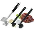 thumbnail image 1 of Visland Stainless Steel Meat Tenderizer Hammer Tool Double-Sided Tendon Breaker Beef Hammer Efficient Kitchen Accessory for Tenderizing Chicken Beef Steak, 1 of 7