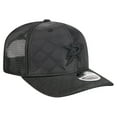 thumbnail image 3 of Men's New Era  Black Dallas Stars Quilted Nylon 9SEVENTY Adjustable Trucker Hat, 3 of 5