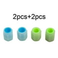 thumbnail image 1 of 4PCS Universal Car Tire Valve Cap Blue+Green Color Fluorescent, 1 of 12