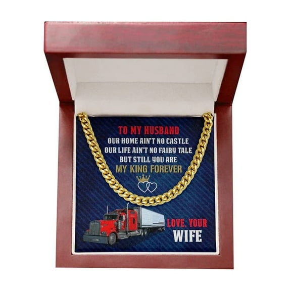 Anniversary gifts For Truck Lover Jewelry To My Husand Trucker Driver Necklace For Husband truck driver gift for him