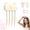Off-white*1, variant on Wireless Heated Volumizing Root Lift Clip - Portable Volumizing Hair Crown | 2 Heat Settings Root Lifting Hair Clip for Fine Flat Hair, Rechargeable Travel Styling Tool(Off-white*1)