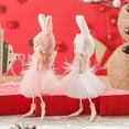 thumbnail image 2 of Wosthever Muñeco colgante de árbol de Navidad, colgante decorativo temático de Navidad desmontable bonito portátil, adorno de decoración de Kits de decoración para fiestas Rosado, 2 of 6