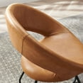 thumbnail image 7 of Modway Nouvelle Vegan Leather Dining Chair Set of 2 in Black Tan, 7 of 7