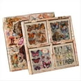 thumbnail image 1 of 100 Hojas de Pegatinas Vintage para Álbumes de Recortes de Flores y Plantas de Mariposas para Suministros de Diario Basura, de Mariposa, 1 of 7