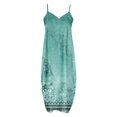 thumbnail image 5 of Robes d'Été pour Femmes Maxi Robe Spaghetti Robe de Ceinture Grande Taille Décontractée Plage Boho Robe de Soleil avec Poches, 5 of 5