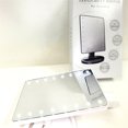 thumbnail image 2 of spellwife LED Makeup Mirror 360 Degrees Rotating ABS Plastic Frame Desktop Cosmetic Mirror Battery Powered, 16LEDs, White, 2 of 6