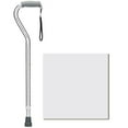 thumbnail image 2 of NOVA Heavy Duty Walking Cane with Offset Handle Silver, 2 of 4