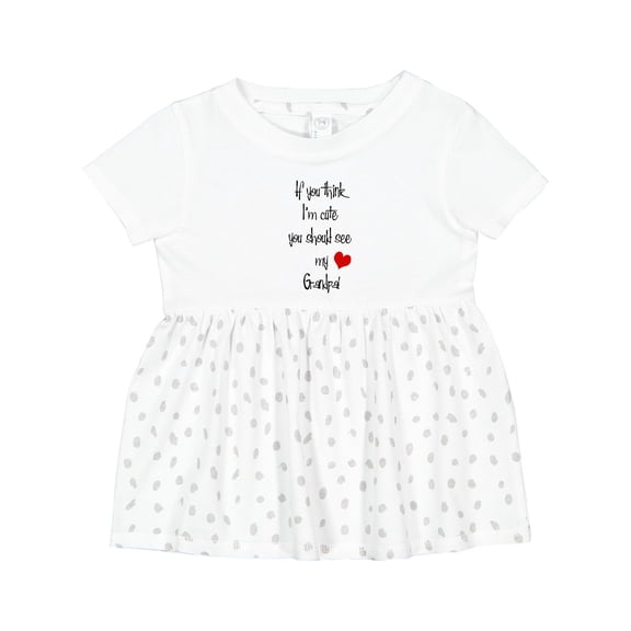 Inktastic Cute Grandpa Girls Baby Dress