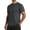 Dark Gray, variant on Yifymode Mens Workout Dry Fit Shirts Athletic Moisture Wicking Running Gym Shirt Performance Lightweight T-Shirts,Black M
