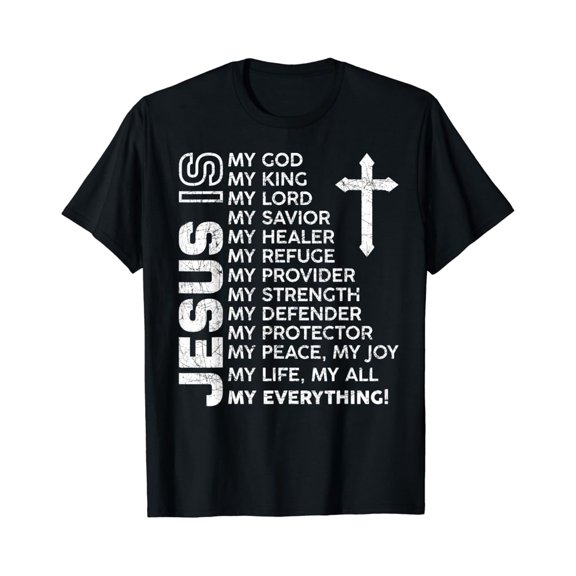 Christian Men Boys Jesus T-Shirt