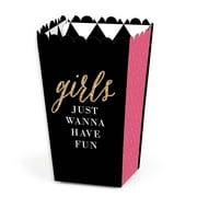 Big Dot of Happiness Girls Night Out - Bachelorette Party Favor Popcorn Treat Boxes - Set of 12