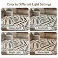 thumbnail image 7 of ODIKA 9'x12' Washable Area Rug Southwestern Spotted Distressed Farmhouse Motif Salt Speckled for Dining Room, Basement, Large Office, Non-Slip Chair-Friendly, 7 of 7