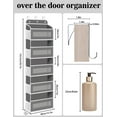 thumbnail image 2 of Organizador para colocar sobre la puerta KYEVIS con 5 estantes y 10 bolsillos de malla, 2 of 6