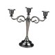thumbnail image 2 of Candelabro de 3 brazos, centro de mesa romántico para bodas, vacaciones, candelabro de Metal para decoración de aniversario de comedor Negro, 2 of 9