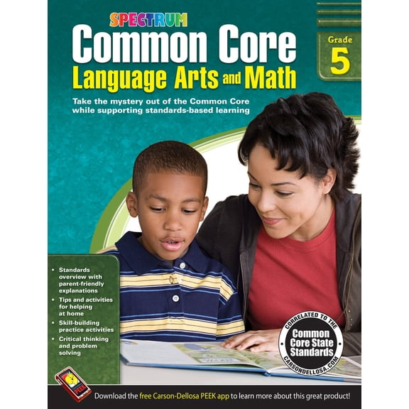 Pre-Owned Common Core Language Arts and Math, Grade 5: Volume 74 (Paperback) 1483804534 9781483804538