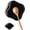 Black, variant on Spoon Rest for Stove Top, 5.2" Ceramic Spoon Holder for Kitchen Countertop, Coffee Spoon Rest, Large Cooking Spatula Holder for Spoons, Ladles or Tongs, Housewarming, Christmas Gifts, White