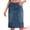 Vintage Blue, variant on DARING DIVA Women's Durable Denim Skirt A-Line Midi Jean Skirts Small Vintage Blue