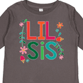 thumbnail image 4 of Inktastic Lil Sis Girls Sister Announcement Gift Girls Long Sleeve Toddler T-Shirt, 4 of 5