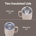thumbnail image 4 of SIPPA Gobelet à Café Isolé avec Couvercle Rabattable – Gobelet en Acier Inoxydable Étanche – Tasse à Double Paroi pour Boissons Chaudes et Froides (Beige), 4 of 9