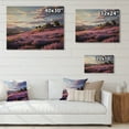 thumbnail image 4 of Designart "Purple delicate Morning In Provence" Landscapes Print on Natural Pine Wood, 4 of 5