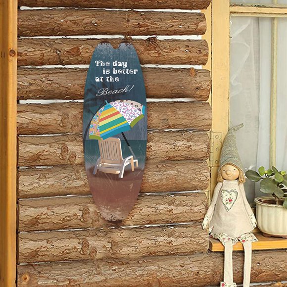 SIfdSeng Hanging Rubber Bats Decoration Casual Summer Beach Surfing Door Sign Decor Sign for Home Bar Wall Front Door Pendant Holiday Wooden Hangs Gothic Bedroom Decor