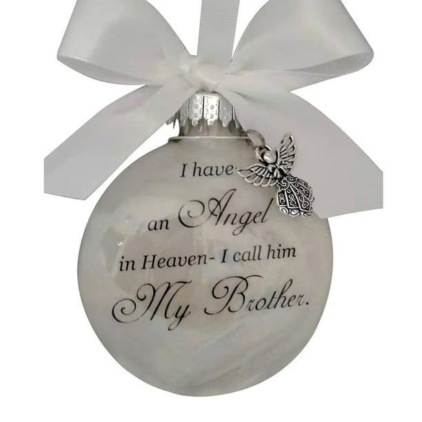 Bola de decoración Colgante de pluma de plástico Colgante de árbol de Navidad de bola de adorno conmemorativo, Brother Sweethay HA003103-07