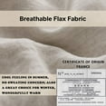 thumbnail image 3 of Simple&Opulence 100% French Linen Pillowcase King Size-Set of 2- Washed Solid Color Pillow Cases Embroidered -Soft and Durable (Linen, 20''x40''), 3 of 6