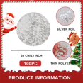 Disposable Placemats Set Of 100 Foil 13 Inch Round Table Mates Bulk 100 ...