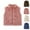 Pink, variant on Girls Boys Fleece Vest Casual Loose Zipper Fuzzy Sleeveless Jacket Kids Lightweight Winter Warm Outwear with Pockets 0-6 Years