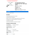 thumbnail image 2 of Front Right Window Regulator - Compatible with 1995 - 2004 Toyota Tacoma 1996 1997 1998 1999 2000 2001 2002 2003, 2 of 2