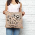 thumbnail image 2 of Vintage Daisy Flower Pillow Covers 26x26 Inch Decorative Throw Pillow Cover, Farmhouse Country Floral Plant Sofa Pillowcases Accent Cushion Case Home Decor Bedroom Living Room, 2 of 6