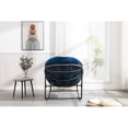 thumbnail image 4 of Navy Blue Rocking Chair For Relaxing In Living Room With Faux Fur Garden -, 4 of 6