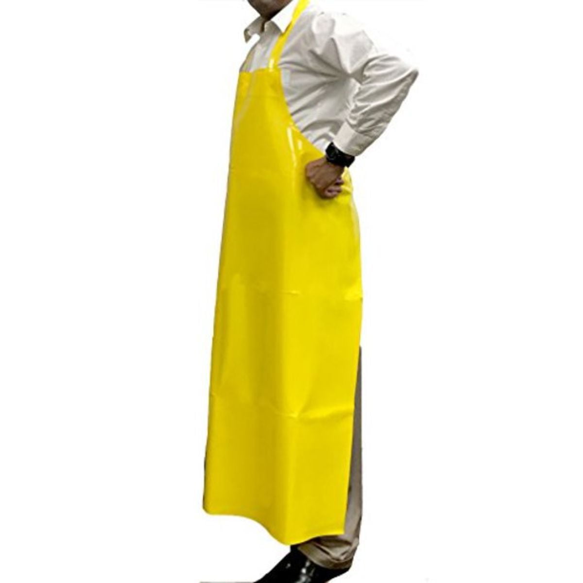 Kleen Handler Waterproof TPU Bib Thick Apron, 11.8 Mil, Oil & Water Resistant