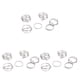 thumbnail image 1 of Minnieouse Paquete de 6 anillos para mujer, joyería ajustable para juntas, anillos decorativos de apertura de aleación, accesorios para vestir, Plata 3Conjunto, 1 of 6