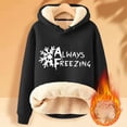 thumbnail image 1 of DPTALR Sweat à Capuche d'Hiver Chaud pour Femmes avec Poche Manches Longues, 1 of 4