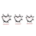 thumbnail image 4 of Dainty Huggie Hoop-Earring Cute Tiny Heart Shape Thorn Stud Earring Spike-Stud-Earrings for Women Fashion Jewelry Decor, 4 of 10