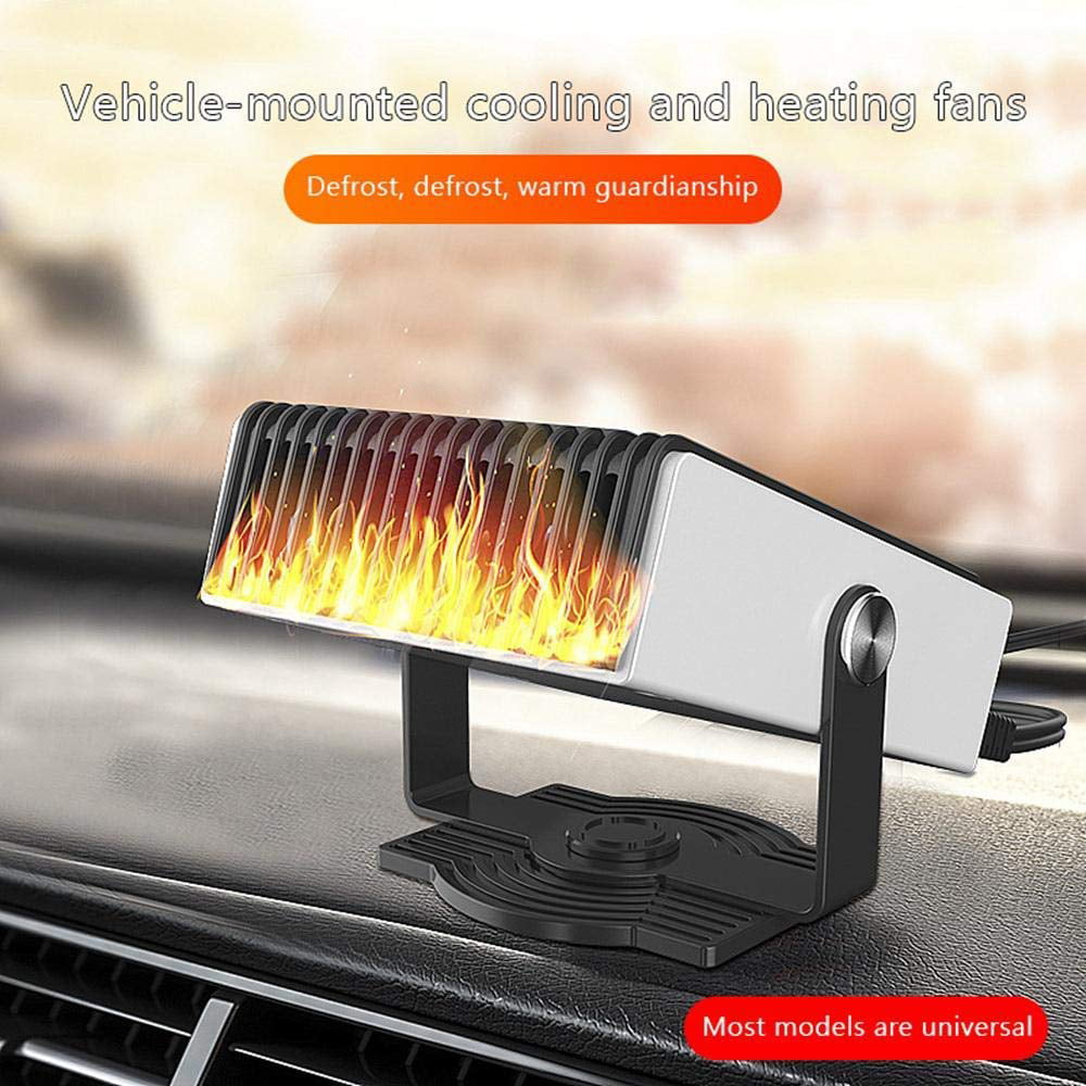 Portable Heating Warmer Defroster Fast Heating Quickly Defrosts Defogger Alexsix 12V/24V Car Ceramic Heater Fan Demister 