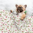thumbnail image 3 of Yiaed Rose Flowers Print Dog Blankets-Cat Blanket Washable for Couch Protection,Puppy Blanket, Soft Plush Reversible Throw Furniture Protector-Large, 3 of 8