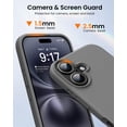 thumbnail image 5 of KOMI Designed for iPhone 16 Case,Shockproof Liquid Silicone Protective Phone Case with Soft Anti-Scratch Microfiber Lining Ultra Slim Drop Protection Phone Cover 6.1 inch Charcoal Gray, 5 of 5