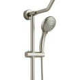 thumbnail image 6 of Kauai III 8-in Rain Showerhead Shower System with Slide Bar and Integrated Soap Dish Brushed Nickel, 6 of 6