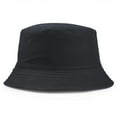 thumbnail image 2 of Sombrero de pescador de algodón de color sólido para las cuatro estaciones, con estampado bordado, portátil, a la moda, 2 of 6