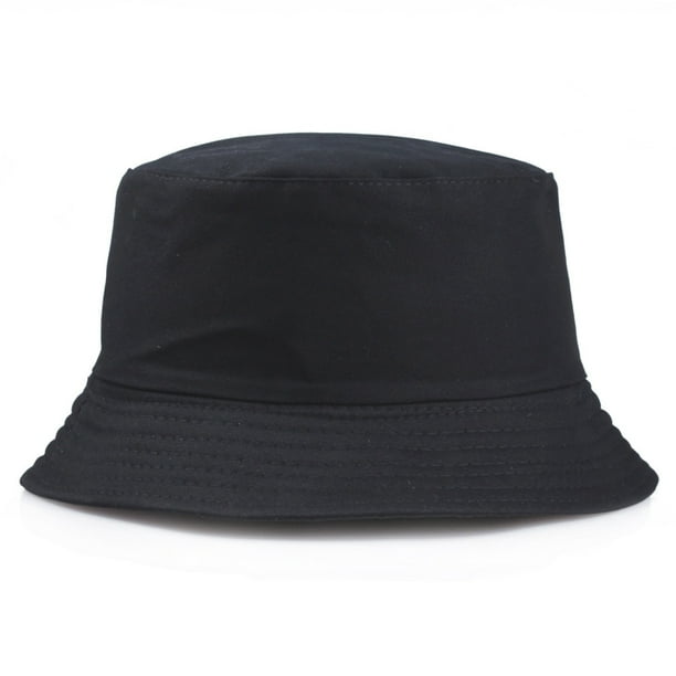 Sombrero de pescador de algodón de color sólido para las cuatro estaciones, con estampado bordado, portátil, a la moda