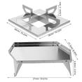 thumbnail image 2 of WASHWEPE 1Jgo Soporte Para Barbacoa Plegable De Inoxidable Con Espacio Amplio Para Cocina Exterior, 2 of 8