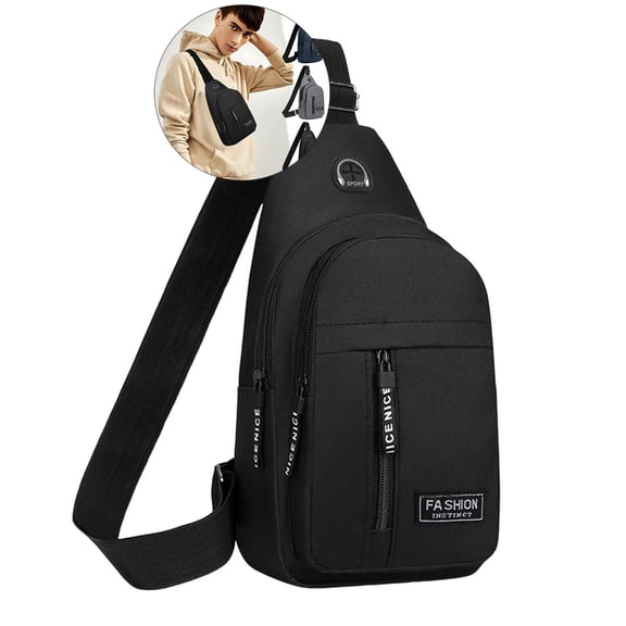 WNFJR Buy One Get One Free Small Sling Backpack Crossbody Sling Bag, Chest Bag Daypack Fanny Pack Cross Body Bag for Outdoors Hiking Traveling