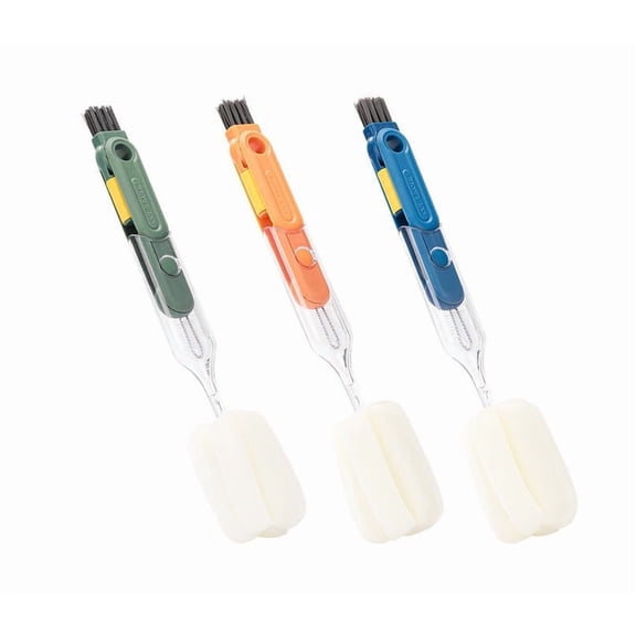 3 Pcs Multi-Functional Long Handle Cleaning Brushes for Home Use