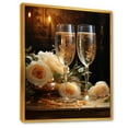 thumbnail image 2 of Designart "Celebration Of Sparkles" Wine & Champagne Floater Framed Canvas Prints, 2 of 5