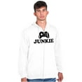 thumbnail image 5 of Video Game Junkie Gamer Nerdy Gaming Zip Up Hoodie Men's Women's Brisco Brands X, 5 of 6