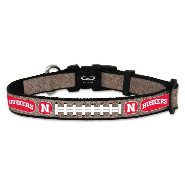 NCAA Nebraska Cornhuskers Collar de fútbol reflectante pequeño