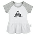 thumbnail image 1 of The Little Embryo That Could Funny Dresses For Baby, Newborn Babies Skirts, Infant Princess Dress, 0-24M Kids Graphic Clothes (Gray Raglan Dresses, 6-12 Months), 1 of 5