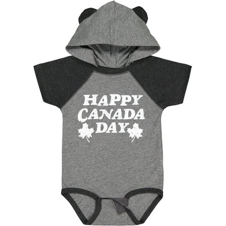 

Inktastic Happy Canada Day with Distressed Maple Leaves Gift Baby Boy or Baby Girl Bodysuit